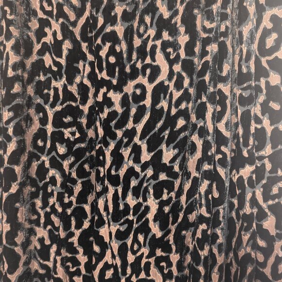 Chico's Leopard Print Maxi Skirt Size 1 (equivalent to size 8) - Black/Brown - Picture 2 of 4